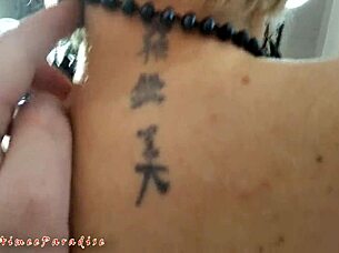 Mature russian wife gives super close-up hubby sucks