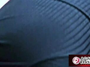 agatha the slutty brazilian milf sneaks quickie anal creampie at work!