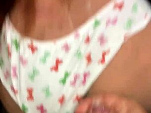 stepdad sneaks in to pound cute brunette's ass with toy frenzy