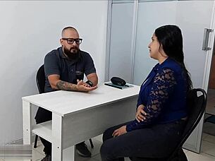 director fucks busty latina mom to keep stepdaughter in school