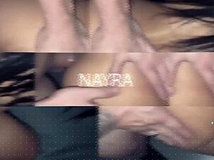 brazilian nerd fists juicy christmas pussy in wild game