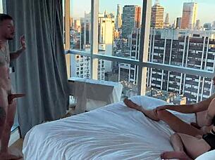 argentinian teen double penetrated hard by spanish tourist cocks