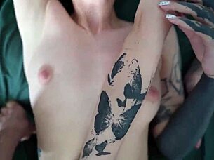 curvy blonde slut rides boyfriend then sneaks bro for creampie