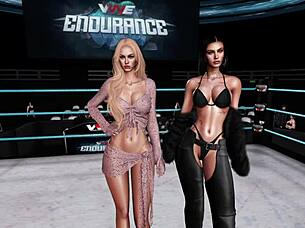 virtual bikini wrestling contest heats up 🔥🏆😉