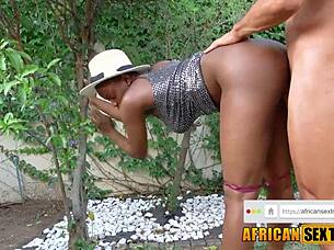 bubble butt ebony maid bends for white boss rough pov interracial doggystyle domination