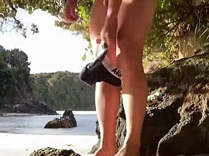 public beach wanking adventure outdoors