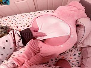 curvy halloween babe bent over for taboo cumshot doggystyle