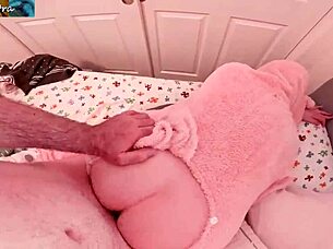 curvy halloween babe bent over for taboo cumshot doggystyle