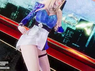 mmd kda ahri dances hot in league legends uncensored hentai cosplay