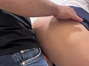 perverted maestro roughly fucks big ass classroom slut's soaked pussy in bathroom