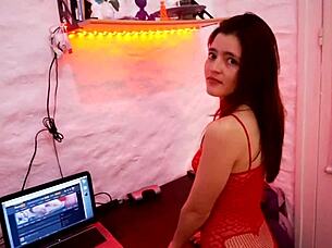 boyfriend pounds me hard on the desk moaning