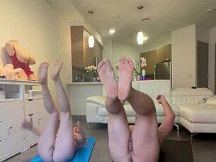 Tears stream during intense shower cock sucking after workout