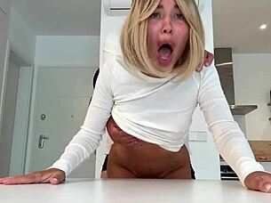 Muscular ass worship begs for monster cock creampie pussy