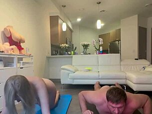 Tears stream during intense shower cock sucking after workout