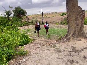 gf's huge tits and fat ass screaming in forest outdoor fuck homemade 😈