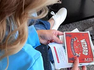 milf goes wild in harry potter costume fucking frenzy