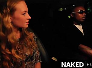 dating blonde natasha gags deep on bbc first time bus