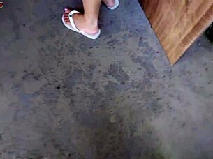 Hot short maid grabs my cock and takes it deep in her tight spots around house