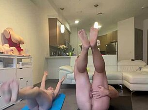 Tears stream during intense shower cock sucking after workout