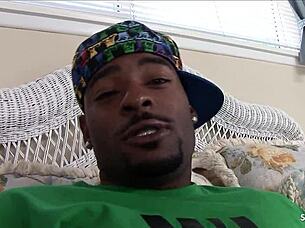 Big black monster cock drills bouncing ebony ass in first casting