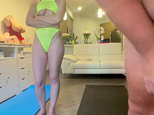 Tears stream during intense shower cock sucking after workout