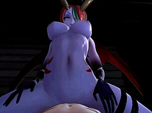 Halloween elf rides monster cock with neko slimer