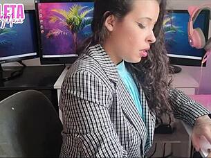 previa gozando para chefe punheta guiada explosiva!