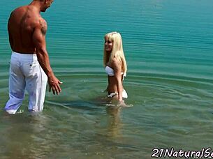 glamorous shaved pussy babe sucks cock rides cowgirl erotically