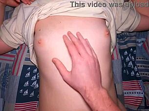 neighbor sneaks in late night for secret fuck session