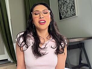 Latina anal cowgirl rides thick cock creampie deep 😍🍑 Penelope Woods fantasy!