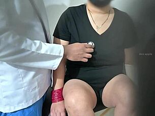 Indian Doctor Examines and Uses Lady Patient's Boobs in Hospital.