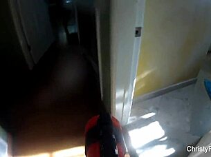 christy mack's teasing shower with big tits and ass