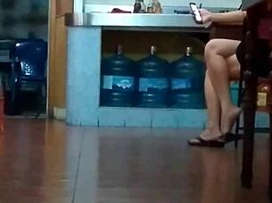 chinese mature slut strips naked and begs for hard asian fucking