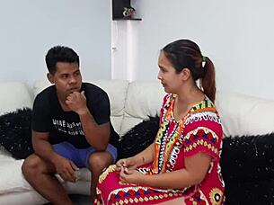 Punish that curvy latina's fat tits in the garage now!