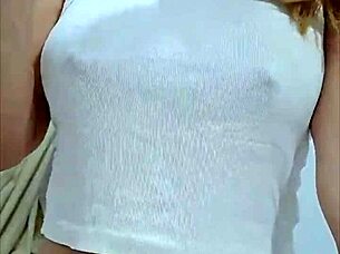 Colombian milf masturbates pussy anal cucumber double penetration