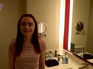 seth brogan pounds reese robbins' wet pussy before creampie and blowjob finish