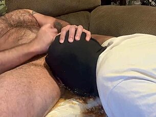 master drowns slave in puke while facefucking deepthroat cum explosion