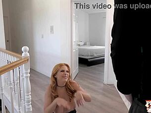 trimmed pussy ginger penny pax rides big tits milf orgasm cowgirl