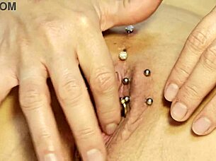 milf fingers piercing pussy to squirting orgasm