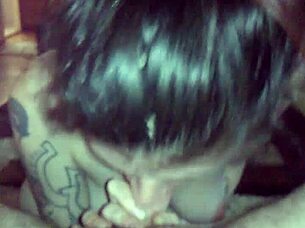 pregnant amateur deepthroats my thick uncut cock pov