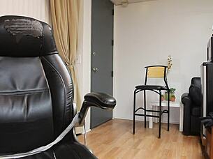 dayanara's skinny feet choke gagging deepthroat cock handjob slut!