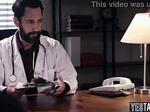 cunning doctor pounds big tits milf while hubby watches helplessly