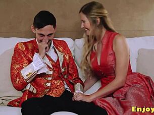 busty blonde craves deepthroat worship in pantyhose kink bliss