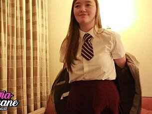 naughty college girl rubbing her pussy 😈🔥