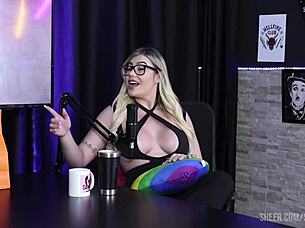 gabi and tamiris swing with tifany rocha in sheer red lingerie game