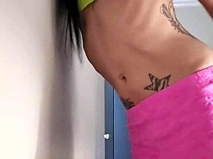 Emy Angel Gropes And Rubs Her Pussy Gently