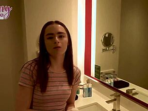 seth brogan pounds reese robbins' wet pussy before creampie and blowjob finish