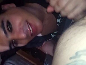 my fave slave deepthroats me hard while storm rages outside
