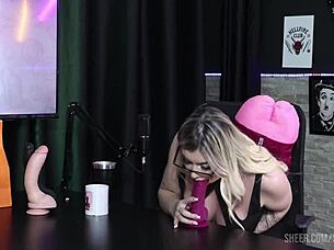 gabi and tamiris swing with tifany rocha in sheer red lingerie game