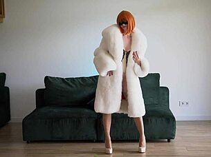 cyber doll anal double penetration deepthroat fur coat fuck